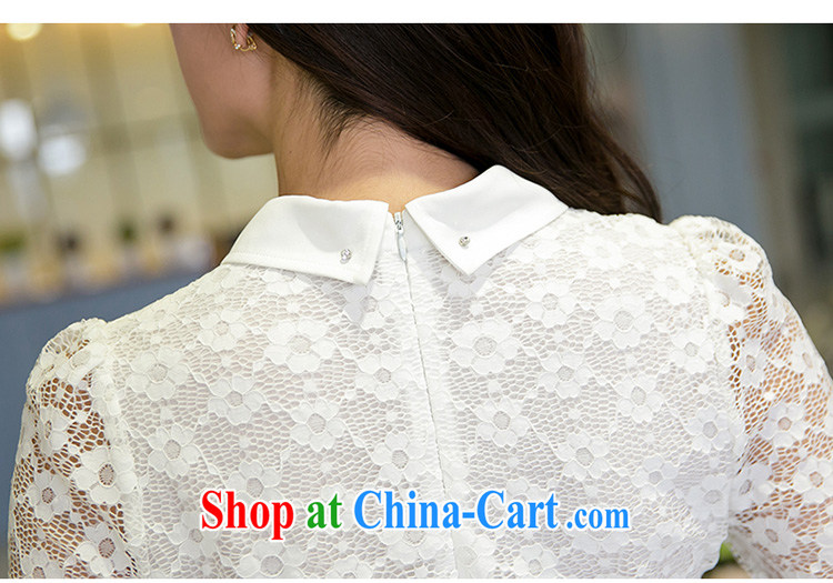 Huan Zhu Ge Ge Ge 2015 spring new Korean version the code female fat, cultivating graphics thin OL temperament female lace T-shirt solid T-shirt V 5026 white 3XL (165 - 180 Jack through) pictures, price, brand platters! Elections are good character, the national distribution, so why buy now enjoy more preferential! Health