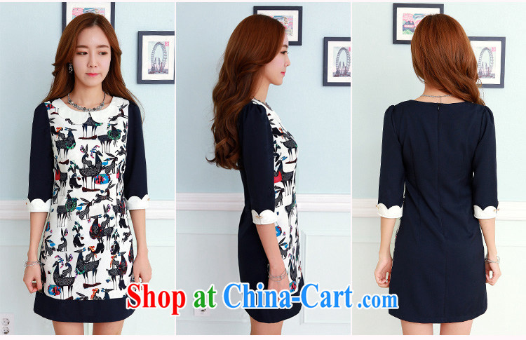 Thin (NOS) Korean version of the greater code dress dresses beauty graphics thin knocked color stamp solid skirt Q 111,131 large blue code 4 XL 175 Jack left and right pictures, price, brand platters! Elections are good character, the national distribution, so why buy now enjoy more preferential! Health