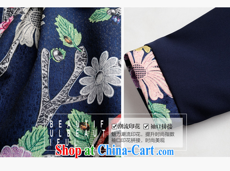Land is the Yi spring 2015 new Korean version the Code women leave two lapel knocked color stamp stitching elegant graphics thin, thick MM dresses 11,115 blue XXXL pictures, price, brand platters! Elections are good character, the national distribution, so why buy now enjoy more preferential! Health