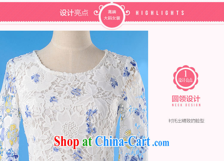 Hi Margaret slavery, long sleeves in floral Openwork lace stamp style beauty dresses larger female Q 111,289 large blue code 3XL 160 Jack left and right pictures, price, brand platters! Elections are good character, the national distribution, so why buy now enjoy more preferential! Health