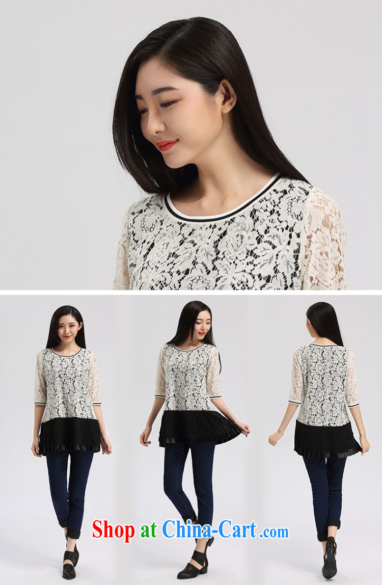 Water by 2015 new XL female Korean version, long, sleeve and lace shirt-shirt S CY 15 4379 white 3XL pictures, price, brand platters! Elections are good character, the national distribution, so why buy now enjoy more preferential! Health