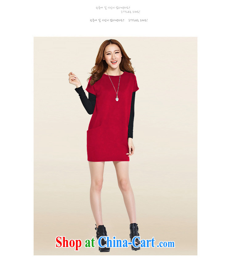 To better spring 2015 women so gross two-piece and indeed increase, women even long-sleeved clothing and skirt, burgundy red two-piece 3 XL pictures, price, brand platters! Elections are good character, the national distribution, so why buy now enjoy more preferential! Health