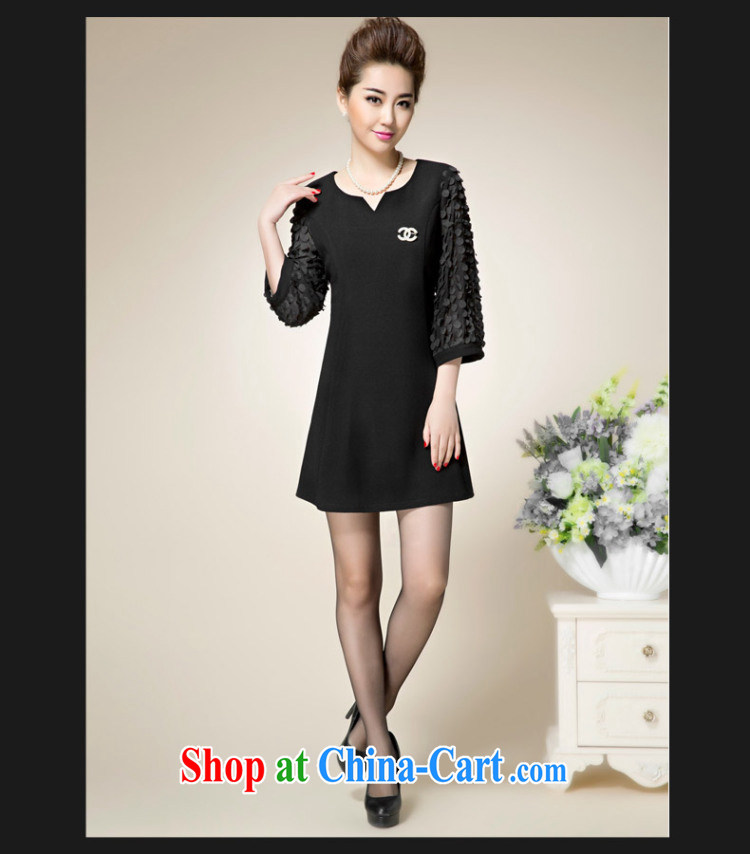 Colorful, larger female 2015 spring new thick mm stylish beauty simple graphics thin dresses C 8023 black 3 XL pictures, price, brand platters! Elections are good character, the national distribution, so why buy now enjoy more preferential! Health