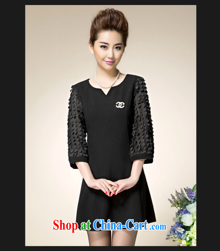 Colorful, larger female 2015 spring new thick mm stylish beauty simple graphics thin dresses C 8023 black 3 XL pictures, price, brand platters! Elections are good character, the national distribution, so why buy now enjoy more preferential! Health