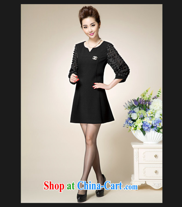 Colorful, larger female 2015 spring new thick mm stylish beauty simple graphics thin dresses C 8023 black 3 XL pictures, price, brand platters! Elections are good character, the national distribution, so why buy now enjoy more preferential! Health