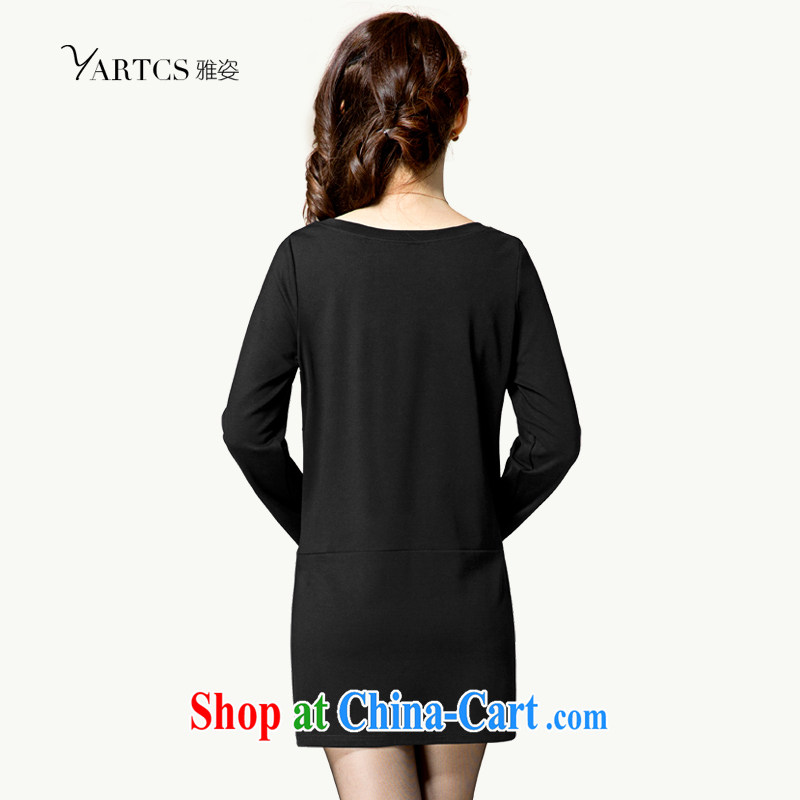 City, 2015 the Code women mm thick Korean sleeveless, a female spring long Graphics thin dresses A 8059 black 4XL, Jacob (yartcs), online shopping