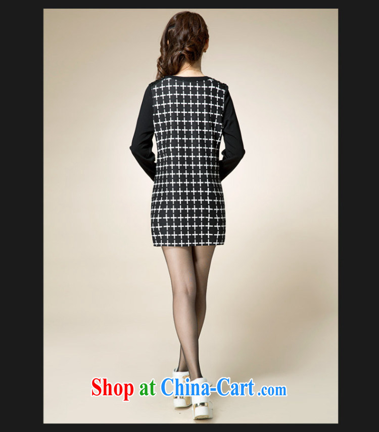 Beauty and the Code women 2015 spring new Korean fashion 1000 bird, Video thin dresses tartan skirt solid A 8021 black 4XL pictures, price, brand platters! Elections are good character, the national distribution, so why buy now enjoy more preferential! Health