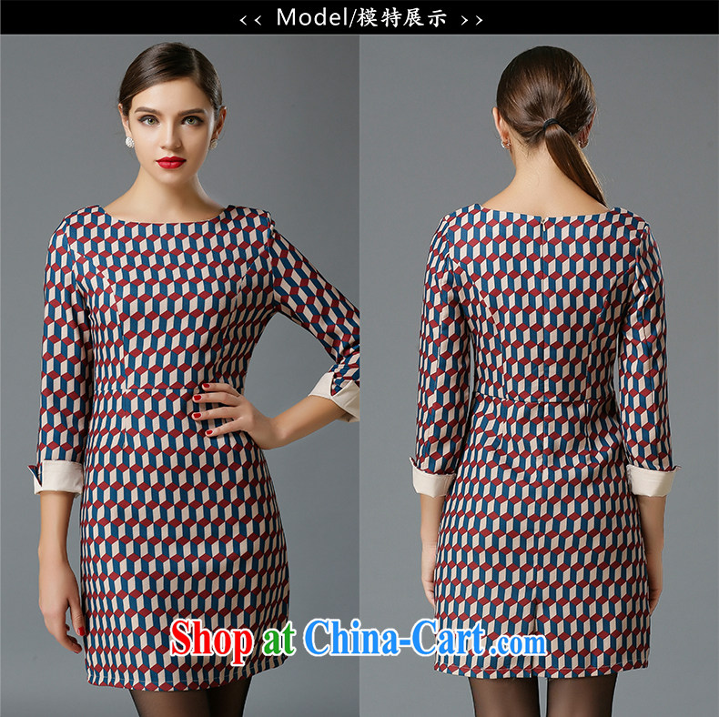 The silk, honey King, women thick MM graphics thin 2015 spring round-collar stamp beauty dresses ZZ 3336 Map Color 4 XL (158 jack - 170 Jack through) pictures, price, brand platters! Elections are good character, the national distribution, so why buy now enjoy more preferential! Health