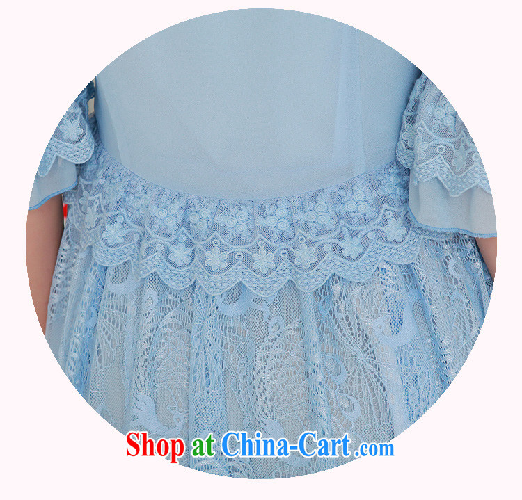 The delivery package mail -- 2015 new elegant goddess aura OL horn, cuff dress XL beauty in OL long skirt dress skirt blue 4 XL 165 - 180 Jack pictures, price, brand platters! Elections are good character, the national distribution, so why buy now enjoy more preferential! Health