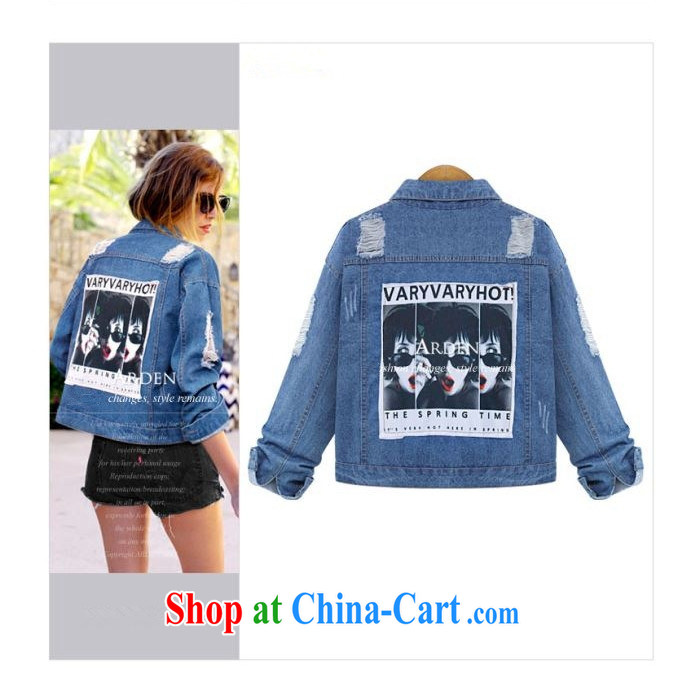 The sea 2015 spring new stylish large, female mm thick denim jacket and indeed intensify, short jacket, T-shirt 2335 photo color XXXXXL/190 - 220 Jack pictures, price, brand platters! Elections are good character, the national distribution, so why buy now enjoy more preferential! Health
