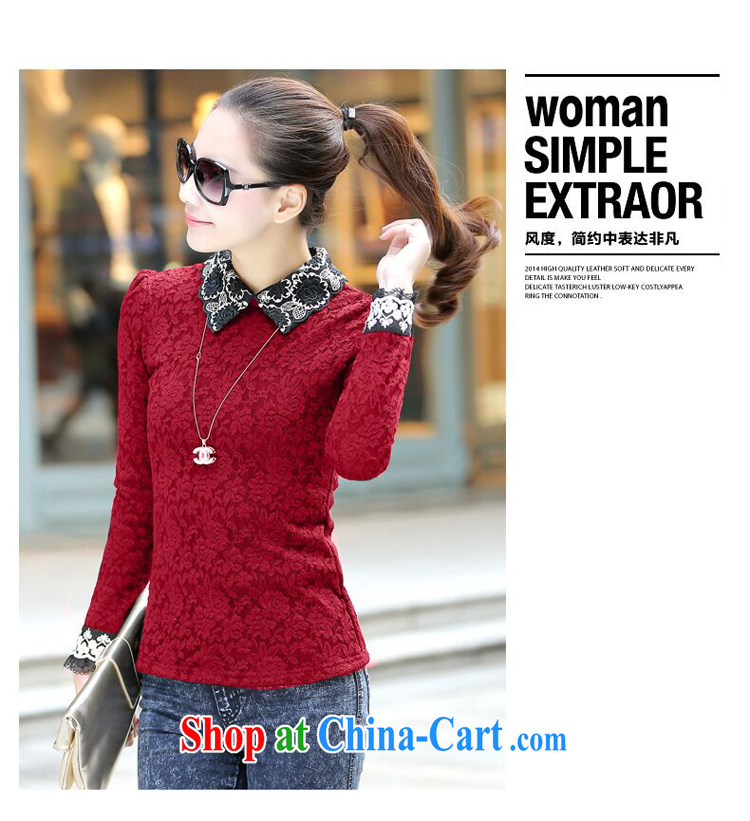 Szili Clinton's larger women 2015 spring mm thick and fat XL lace T-shirt 200 Jack thick sister the lint-free cloth thick cultivating solid T-shirt winter red 5 XL pictures, price, brand platters! Elections are good character, the national distribution, so why buy now enjoy more preferential! Health