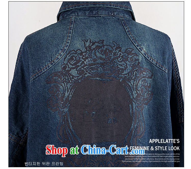 3 road rock 2015 New Spring and Autumn and the United States and Europe, a large chest of King Size, female cowboy jacket coat S 2333 #cowboys blue lapel 5 XL pictures, price, brand platters! Elections are good character, the national distribution, so why buy now enjoy more preferential! Health
