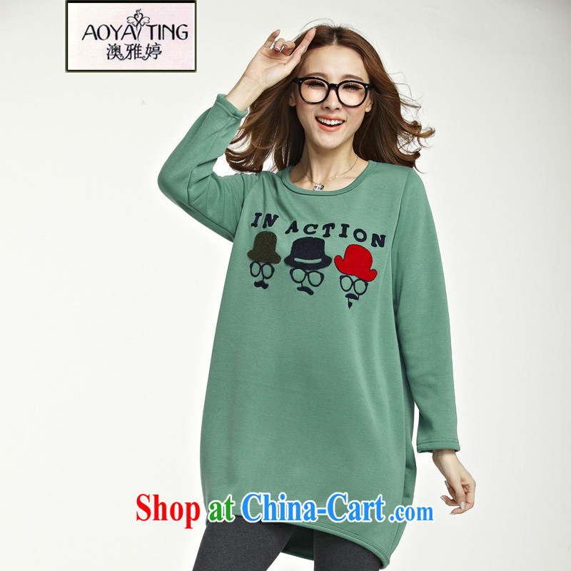 o Ya-ting and indeed increase, female, long sweater girl thicken the lint-free cloth solid T-shirt was not lint-free cloth long-sleeved T-shirt 5090 moustache, gray XL recommends that you 138 - 165 jack, O Ya-ting (aoyating), shopping on the Internet