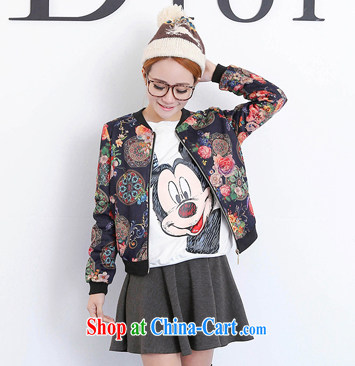 The line spend a lot, girls 2015 new Korean video thin thick mm baseball casual 100 stamp duty on loose coat spring, 28 J 82 dark blue floor antique stamp 3XL pictures, price, brand platters! Elections are good character, the national distribution, so why buy now enjoy more preferential! Health
