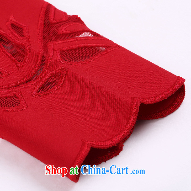 The Mak is the female 2015 spring new thick mm stylish pure color is not rules dress 951101855 red 6 XL, former Yugoslavia, Mak, and shopping on the Internet