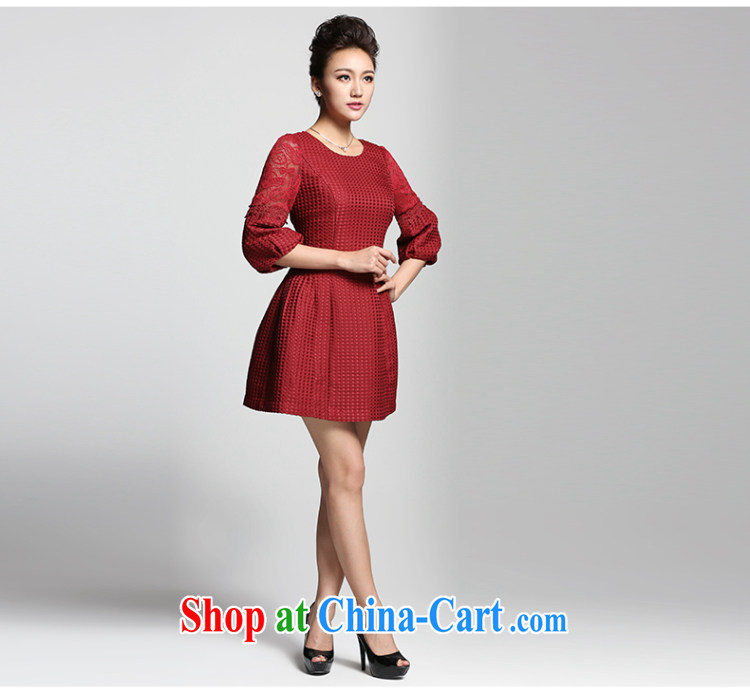 The Mak larger women 2015 spring new thick mm stylish sweet elegant lace dress 951102970 red 4 XL pictures, price, brand platters! Elections are good character, the national distribution, so why buy now enjoy more preferential! Health