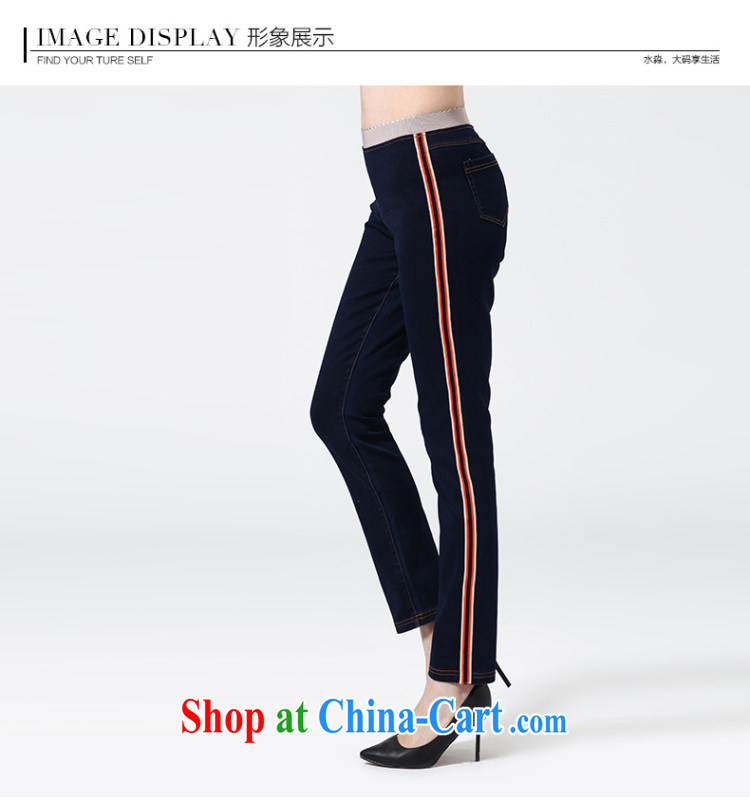 Water with larger graphics thin female spring new 2015 high waist jeans Korean casual women pants S CW 15 4346 Tibet, 3 XL pictures, price, brand platters! Elections are good character, the national distribution, so why buy now enjoy more preferential! Health