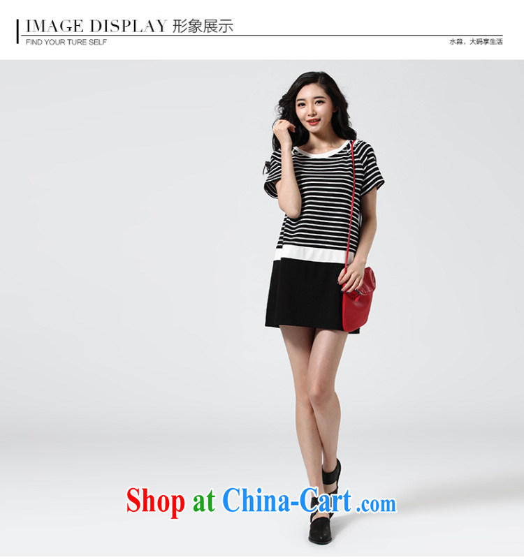 Water with the Code women spring 2015 new Korean version mm thick high-waist striped short-sleeved dresses S CY 15 4652 black-and-white, XXL pictures, price, brand platters! Elections are good character, the national distribution, so why buy now enjoy more preferential! Health