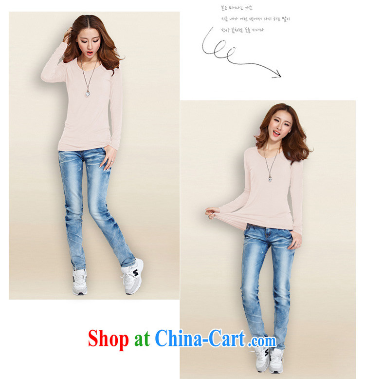 The ink marks spring 2015 new, larger female Korean version mm thick and indeed increase, simple round-collar long-sleeved Solid Color beauty T-shirt solid T-shirt military green M (recommendations 85 - 100 jack) pictures, price, brand platters! Elections are good character, the national distribution, so why buy now enjoy more preferential! Health