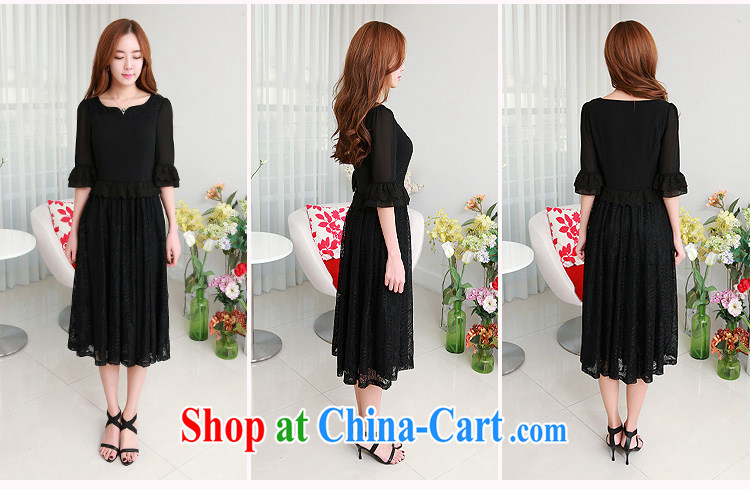Constitution, spring 2015 new Korean antique lace 7 cuff Phoenix lace stitching XL female snow woven dresses thick mm large, long skirt black 4XL 165 - 180 Jack pictures, price, brand platters! Elections are good character, the national distribution, so why buy now enjoy more preferential! Health