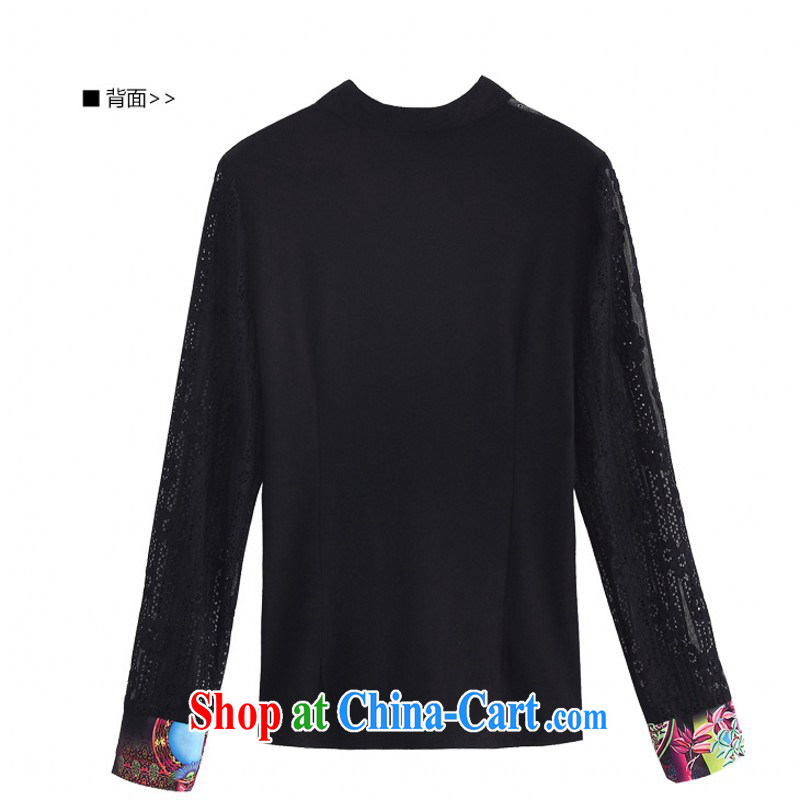 Constitution, colorful new 2015 spring and ventricular hypertrophy, shirt thin yarn snow woven shirts thick mm stylish stamp solid T-shirt shirt OL graphics thin black 4 XL approximately 175 - 190 jack, constitution, Jacob (QIANYAZI), online shopping