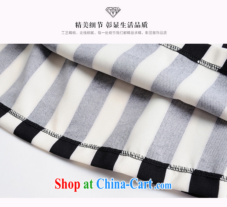 Land is the Yi 2015 spring and summer, the Korean version of the greater code dress classic black-and-white vertical stripes graphics thin elegant body long skirt striped aprons 98,356 black streaks XXXXL pictures, price, brand platters! Elections are good character, the national distribution, so why buy now enjoy more preferential! Health