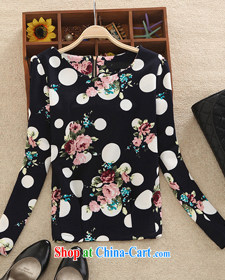 The line spend a lot code female Korean version of the new graphics thin thick mm wave point floral spring round-collar long-sleeved loose fitting shirt, solid through 28 I 82 - D wave point floral 2 XL pictures, price, brand platters! Elections are good character, the national distribution, so why buy now enjoy more preferential! Health