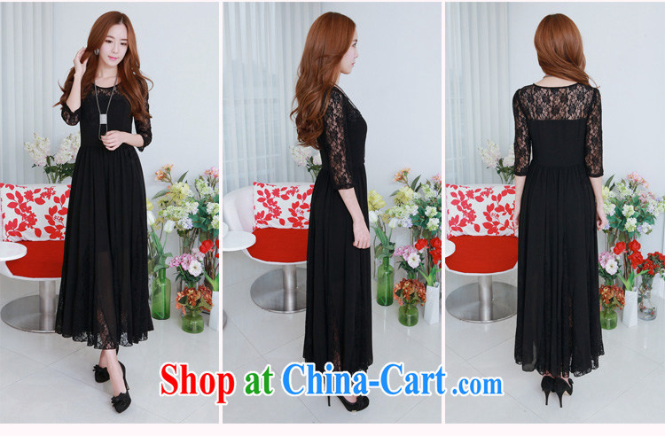 Package Mail Delivery 2015 spring new upscale large lace snow woven dresses XL cuff in graphics thin dress resort beach skirt mm thick black skirt L approximately 105 - 120 Jack pictures, price, brand platters! Elections are good character, the national distribution, so why buy now enjoy more preferential! Health