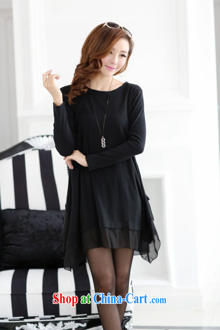 Pixel-set 2015 spring and summer, Korean fashion style 200 Jack thick MM liberal Edition black snow woven edge large dresses black XL pictures, price, brand platters! Elections are good character, the national distribution, so why buy now enjoy more preferential! Health