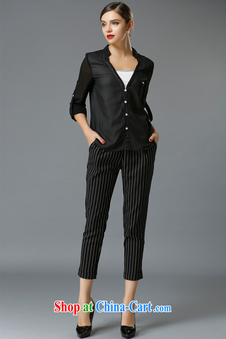 Ms Audrey EU focus 2015 spring new, larger female 9 pants thick mm video thin and thick, Trouser stripes 100 ground JW pants 3309 black XXXXXL pictures, price, brand platters! Elections are good character, the national distribution, so why buy now enjoy more preferential! Health