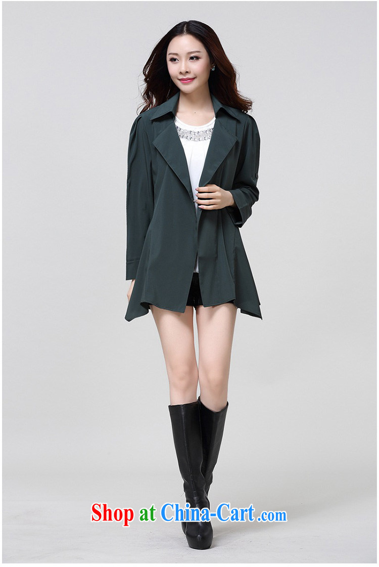 United States, would the Code women 2015 spring and summer new, thick, cultivating graphics thin, long, suits for spring snow woven cardigan small wind jacket casual jacket, dark green 027 3 XL (145 - 160 Jack through) pictures, price, brand platters! Elections are good character, the national distribution, so why buy now enjoy more preferential! Health