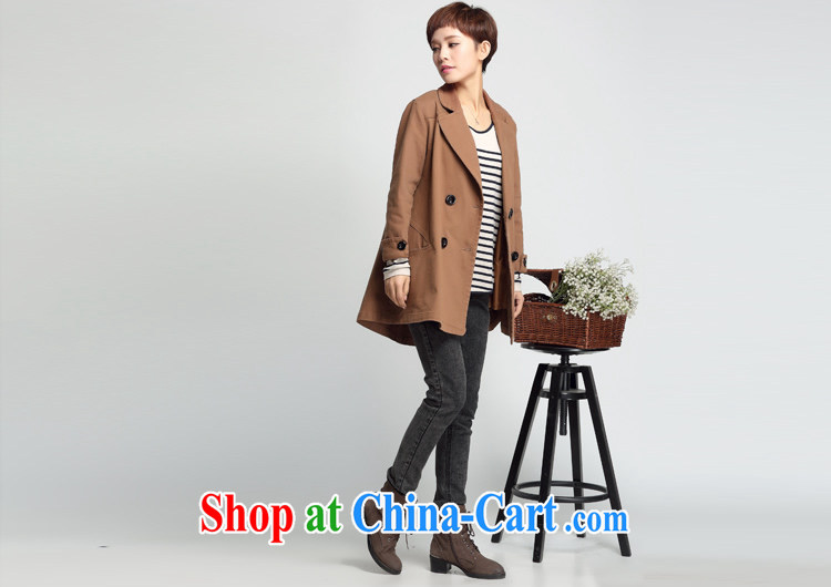 2015 new autumn Korean version 7 cuff-yi, thick MM the fat girl jacket double-middle-aged female walnut XL pictures, price, brand platters! Elections are good character, the national distribution, so why buy now enjoy more preferential! Health