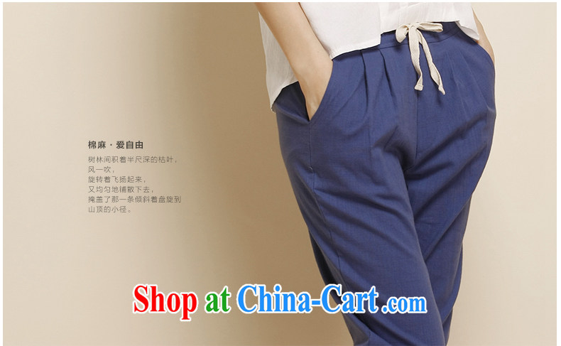 MissDonut 2015 spring new, larger female Korean version stylish Casual Trousers cotton the Commission, Ms. pants, trousers denim blue large code 3XL pictures, price, brand platters! Elections are good character, the national distribution, so why buy now enjoy more preferential! Health