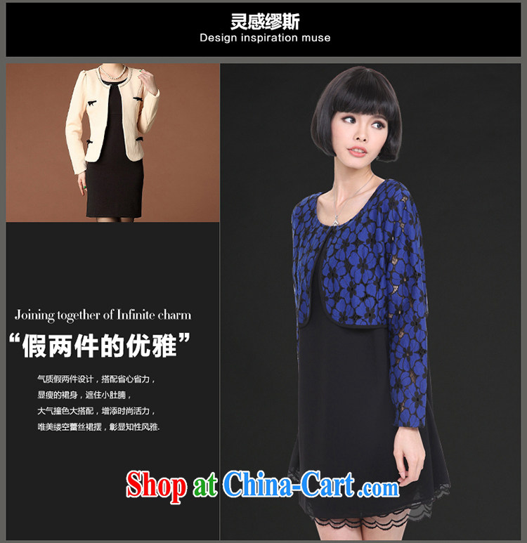 Director of spring 2015 with new, and indeed increase, female Korean version lace hook spend long-sleeved leave two elegant dress 2833 picture color the code 5 XL pictures, price, brand platters! Elections are good character, the national distribution, so why buy now enjoy more preferential! Health