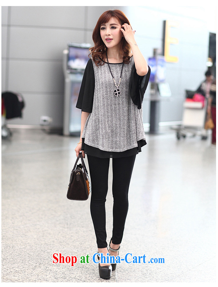 To better hit-color stitching thick NPC code female snow woven shirts female horn cuff spring new Korean version mm thick T-shirt gray XXXL pictures, price, brand platters! Elections are good character, the national distribution, so why buy now enjoy more preferential! Health