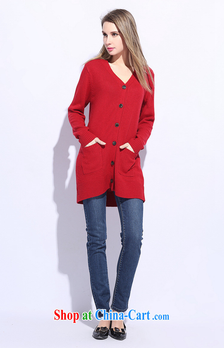The delivery package as soon as possible by the European site spring OLV collar knit shirts jacket thick mm XL long-sleeved, long jacket, cardigan red thick sister light gray 5 XL approximately 190 - 210 Jack pictures, price, brand platters! Elections are good character, the national distribution, so why buy now enjoy more preferential! Health