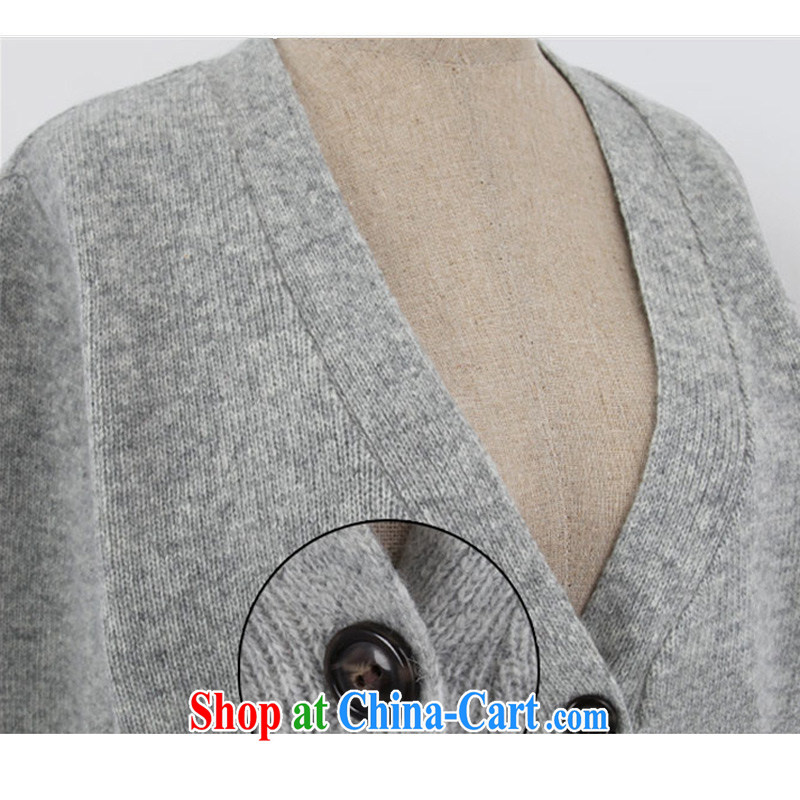 The delivery package as soon as possible by the European site spring OLV collar knit shirts jacket thick mm XL long-sleeved, long jacket, cardigan red thick sister light gray 5 XL approximately 190 - 210 jack, land is still the garment, and shopping on the Internet