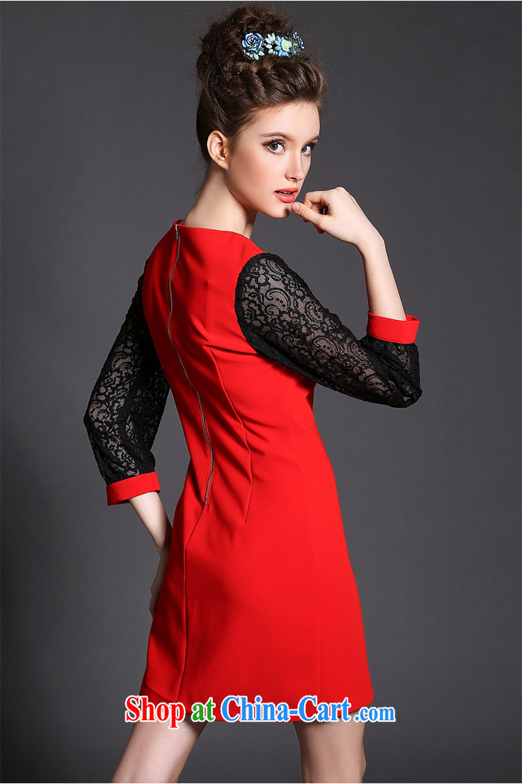The Connie was a high-end European and American original and indeed increase, female 200 Jack spring 2015, elegant embroidery lace stitching graphics thin dresses G 1555 black XXXXXL pictures, price, brand platters! Elections are good character, the national distribution, so why buy now enjoy more preferential! Health