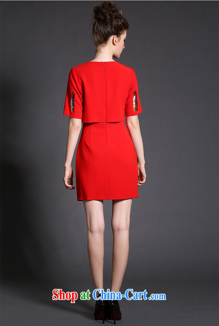 The Ni-2015, spring dresses high-end European and American fare is indeed increasing, female 200 Jack leave two-piece style, graphics thin short skirt G 1556 red XXL pictures, price, brand platters! Elections are good character, the national distribution, so why buy now enjoy more preferential! Health