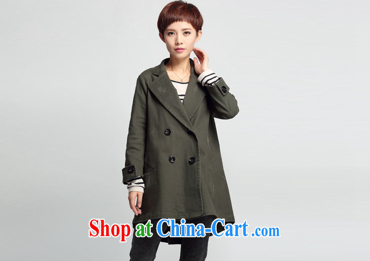 Who is Diana 2015 spring new female, long jacket, Korean version of the greater, female, thick MM windbreaker army green XXL pictures, price, brand platters! Elections are good character, the national distribution, so why buy now enjoy more preferential! Health