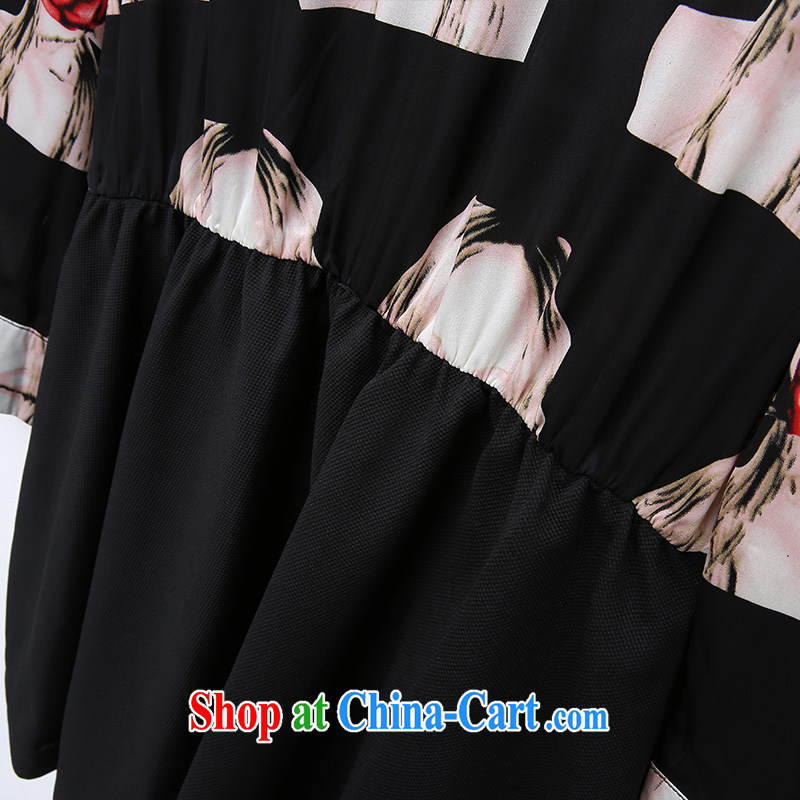Yi express 2015 the code female spring mm thick rainy day the doll for long-sleeved dresses video thin E 2202 black 4XL clothing, express (ekdi), shopping on the Internet