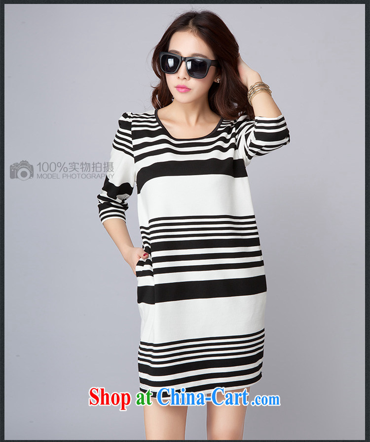 Magic of the 2015 spring Women's clothes, as well as in Europe and North America beauty cuff video thin stylish stripes and the hypertrophy, female-skirt 8 D 2001 black-and-white-ribbed XXXXL pictures, price, brand platters! Elections are good character, the national distribution, so why buy now enjoy more preferential! Health