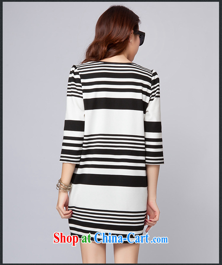 Magic of the 2015 spring Women's clothes, as well as in Europe and North America beauty cuff video thin stylish stripes and the hypertrophy, female-skirt 8 D 2001 black-and-white-ribbed XXXXL pictures, price, brand platters! Elections are good character, the national distribution, so why buy now enjoy more preferential! Health