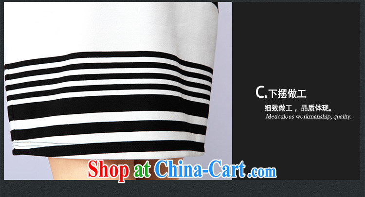 Magic of the 2015 spring Women's clothes, as well as in Europe and North America beauty cuff video thin stylish stripes and the hypertrophy, female-skirt 8 D 2001 black-and-white-ribbed XXXXL pictures, price, brand platters! Elections are good character, the national distribution, so why buy now enjoy more preferential! Health