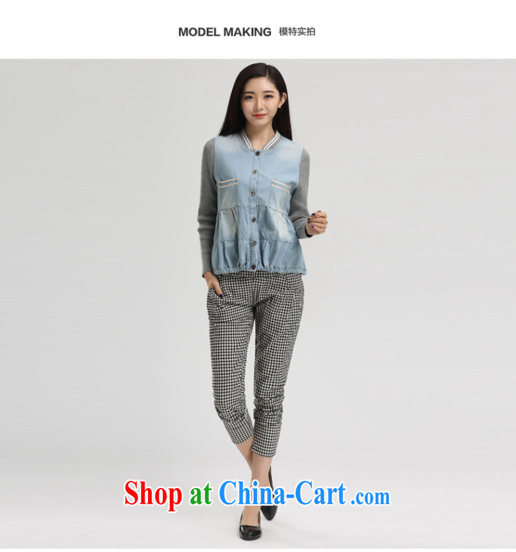Water with the Code women 2015 new spring Korean version on 100 mm ground denim jacket girls short S CJ 15 4566 cowboy, XXL pictures, price, brand platters! Elections are good character, the national distribution, so why buy now enjoy more preferential! Health
