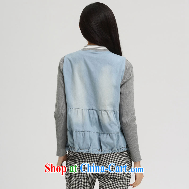 Water with the Code's 2015 new spring Korean version on 100 mm ground denim jacket girls short S CJ 15 4566 cowboy, XXL, water itself (SHUIMIAO), and, on-line shopping