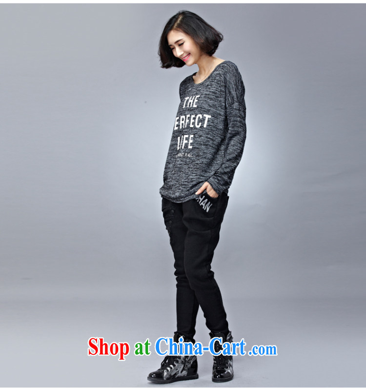 1000 double Yi Su-2015, replacing the code female long-sleeved shirt T girl thick mm and indeed graphics thin bat shirt long loose solid shirt Q 1015 gray XXXL pictures, price, brand platters! Elections are good character, the national distribution, so why buy now enjoy more preferential! Health