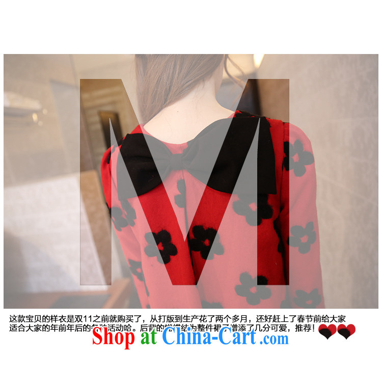 The Code's 2015 spring new emphasis on cultivating mm video thin flowers bow-tie long-sleeved round-collar so the dresses red pre-sale 2.5 XXXXL pictures, price, brand platters! Elections are good character, the national distribution, so why buy now enjoy more preferential! Health