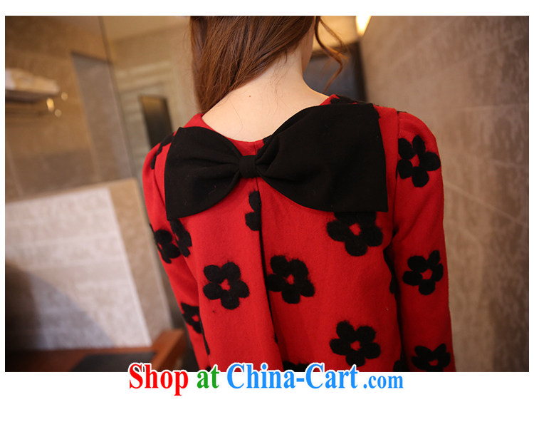 The Code's 2015 spring new emphasis on cultivating mm video thin flowers bow-tie long-sleeved round-collar so the dresses red pre-sale 2.5 XXXXL pictures, price, brand platters! Elections are good character, the national distribution, so why buy now enjoy more preferential! Health