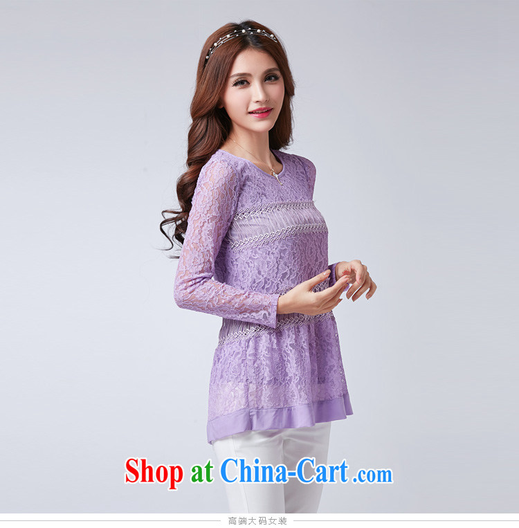 Most of the spring, female Korean lady XL video thin long-sleeved lace shirt beauty round-collar T pension number 2585 black 5 XL pictures, price, brand platters! Elections are good character, the national distribution, so why buy now enjoy more preferential! Health